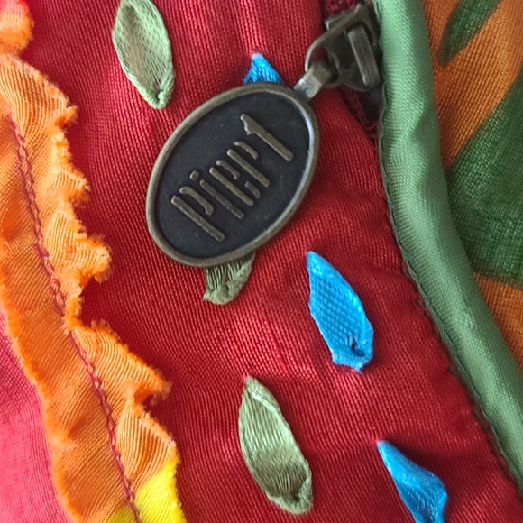 Pier 1 Imports 2 round bright floral pillows - Picture 6 of 6